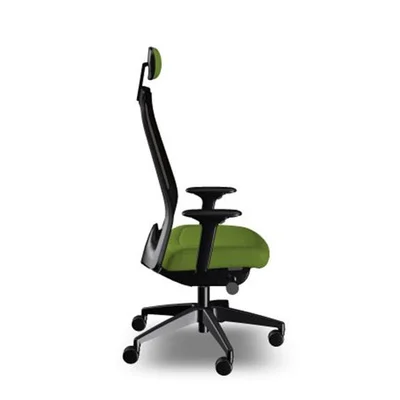 Ергономичен стол Interstuhl Every EV218, текстил, Synchronous механизъм, полиамидна основа, зелен