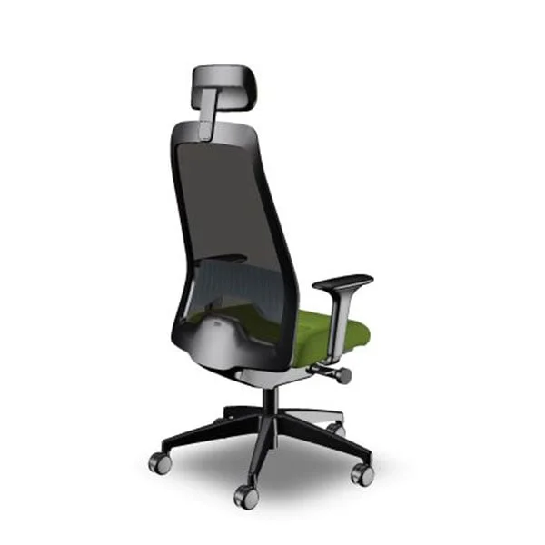 Ергономичен стол Interstuhl Every EV218, текстил, Synchronous механизъм, полиамидна основа, зелен