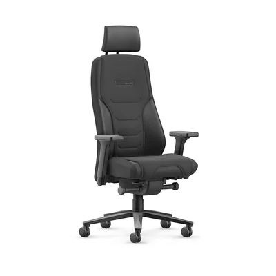 Ергономичен стол Interstuhl TF118 24/7, екокожа и текстил, Synchronous механизъм, до 150 kg, черен
