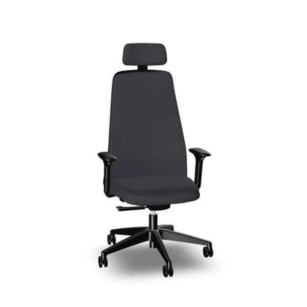 Ергономичен стол Interstuhl EV353, текстил, полиамидна основа, сив