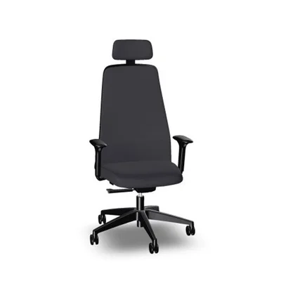 Ергономичен стол Interstuhl EV353, текстил, полиамидна основа, сив