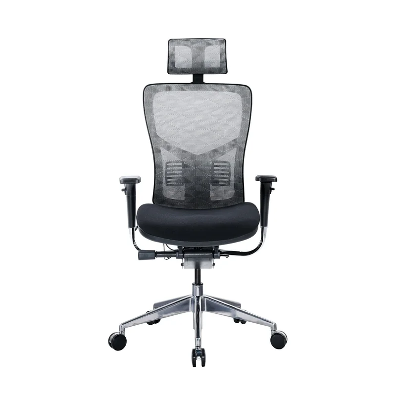 Ергономичен стол RFG TECH@PRO, Multi-function механизъм, до 250 kg, черна седалка, бяло-черна облегалка