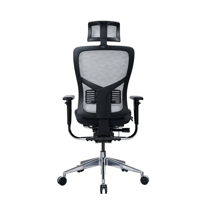 Ергономичен стол RFG TECH@PRO, Multi-function механизъм, до 250 kg, черна седалка, бяло-черна облегалка