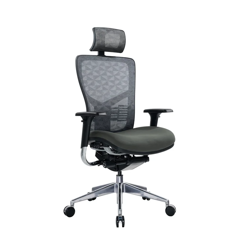 Ергономичен стол RFG TECH@PRO, Multi-function механизъм, до 250 kg, сив