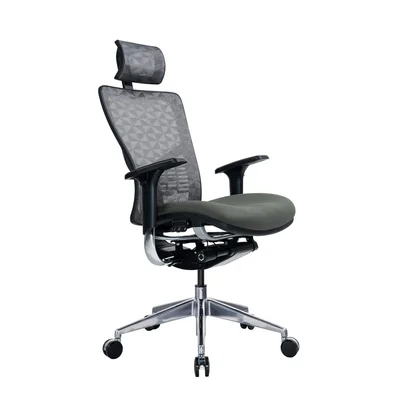 Ергономичен стол RFG TECH@PRO, Multi-function механизъм, до 250 kg, сив