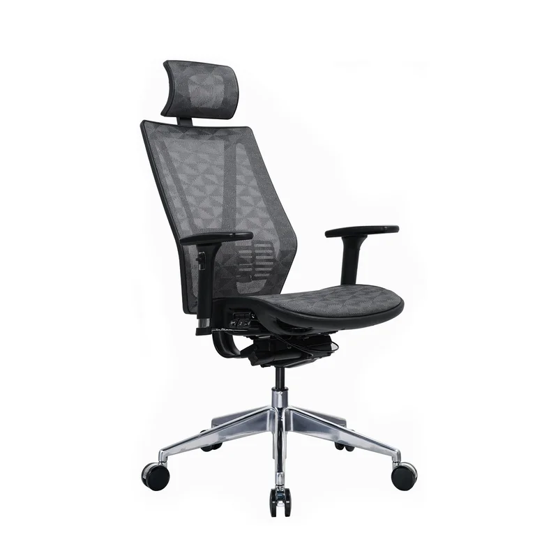 Ергономичен стол RFG TECH@LINE, Multi-function механизъм, до 250 kg, сив