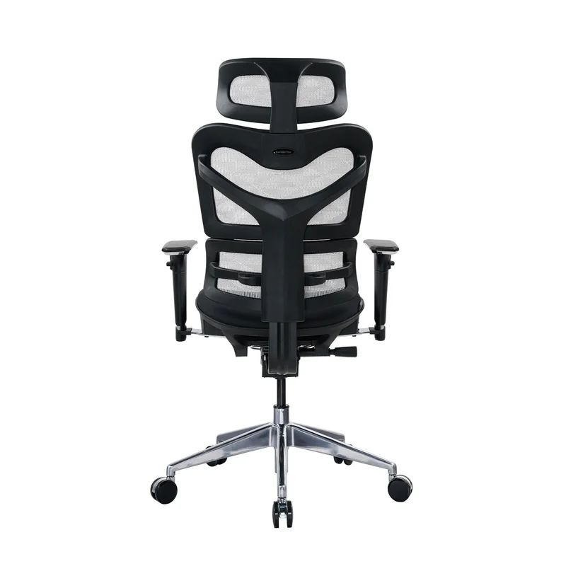 Ергономичен стол RFG TECH@GAMES, Multi-function механизъм, до 250 kg, черна седалка, бяло-черна облегалка