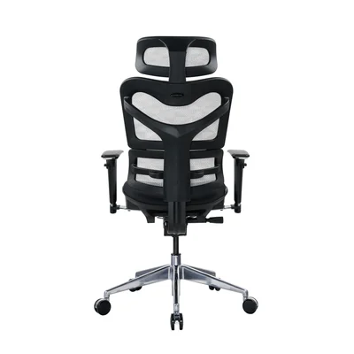 Ергономичен стол RFG TECH@GAMES, Multi-function механизъм, до 250 kg, черна седалка, бяло-черна облегалка