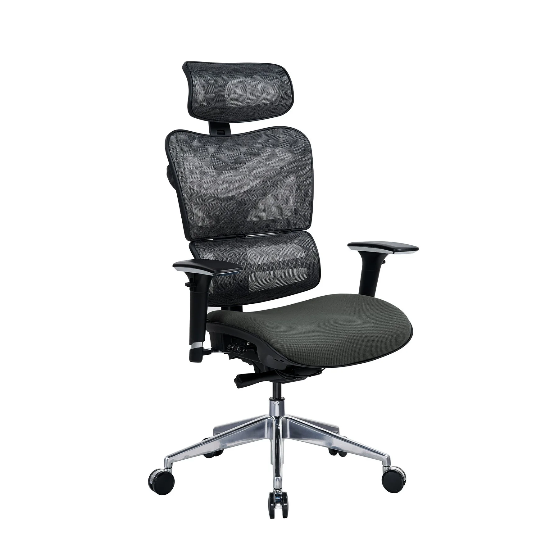 Ергономичен стол RFG TECH@GAMES, Multi-function механизъм, до 250 kg, сив