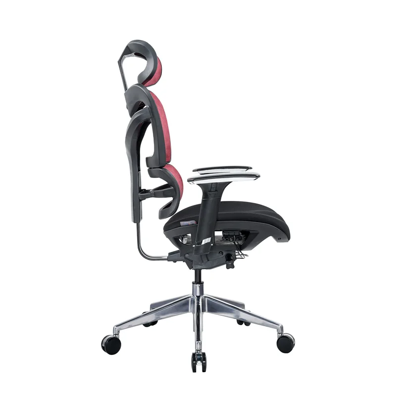 Ергономичен стол RFG TECH@GAMES, Multi-function механизъм, до 250 kg, черна седалка, червена облегалка