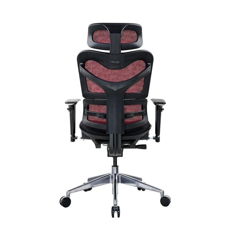 Ергономичен стол RFG TECH@GAMES, Multi-function механизъм, до 250 kg, черна седалка, червена облегалка