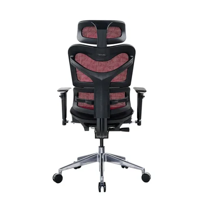 Ергономичен стол RFG TECH@GAMES, Multi-function механизъм, до 250 kg, черна седалка, червена облегалка