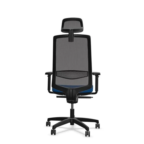 Ергономичен стол Rim Victory VI 1401, Synchronous ST2 механизъм, до 120 kg, син, сглобена мостра