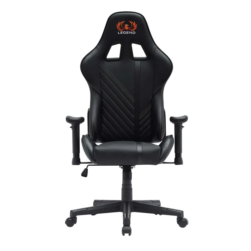 Геймърски стол RFG Get Legend, екокожа, Butterfly механизъм, полипропиленова основа, до 150 kg, черен