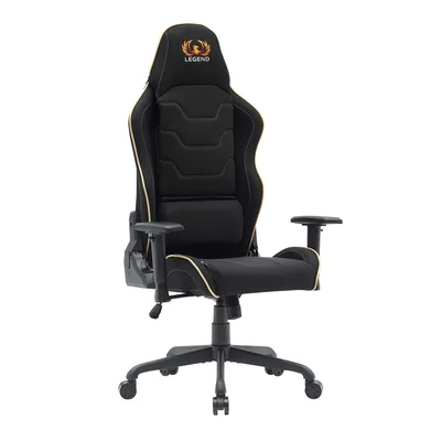 Геймърски стол RFG Move Legend, Butterfly механизъм, полипропиленова основа, до 150 kg, черно-златист