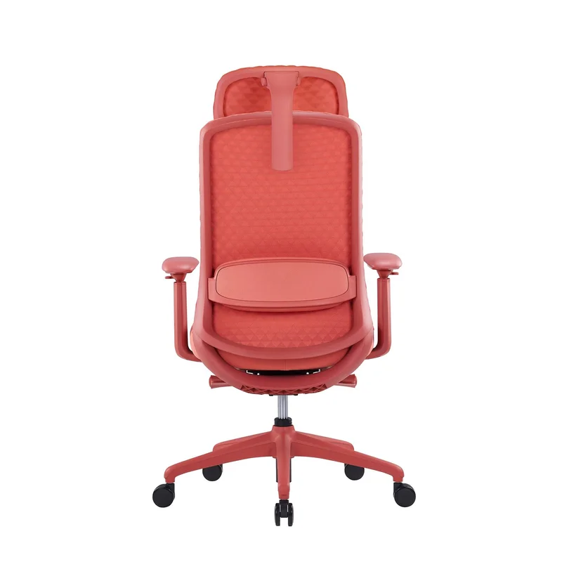 Ергономичен стол RFG Style HB, дамаска, до 130 kg, корал