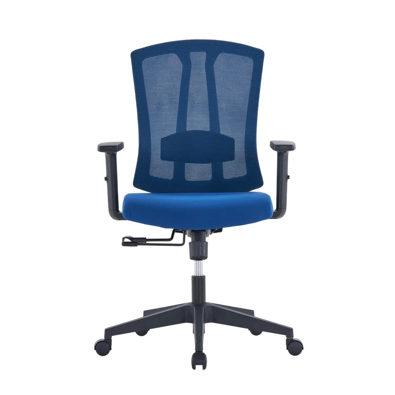 Ергономичен офис стол RFG Primo W, дамаска и меш, Multi-function механизъм, до 130 kg, син