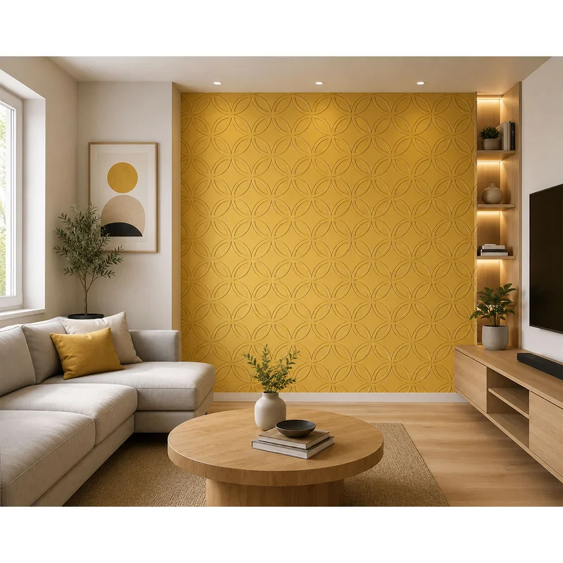 Панел за стена Pet Felt - Rounds, цвят R56, 2400 x 1200 mm, дебелина 9 mm, 1 брой
