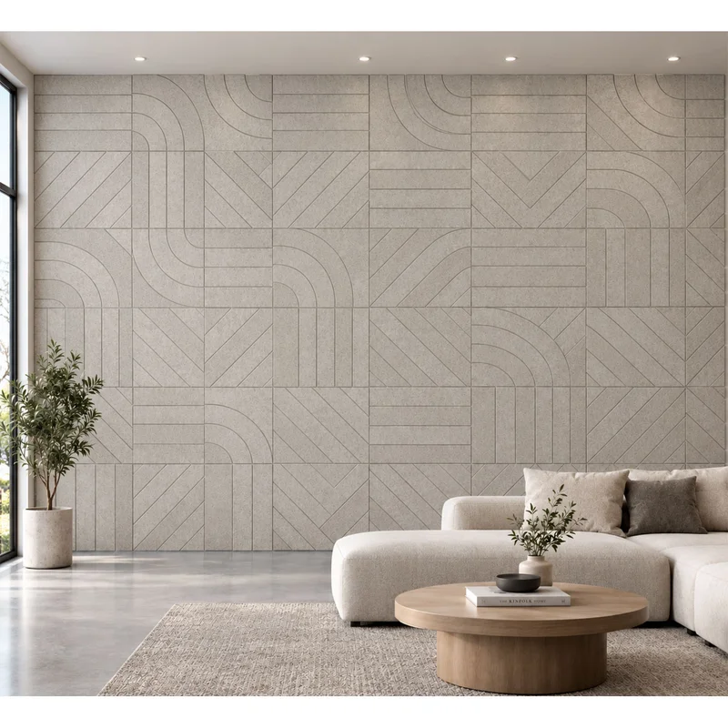 Панел за стена Pet Felt - Direction, цвят R62, 2400 x 1200 mm, дебелина 9 mm, 1 брой
