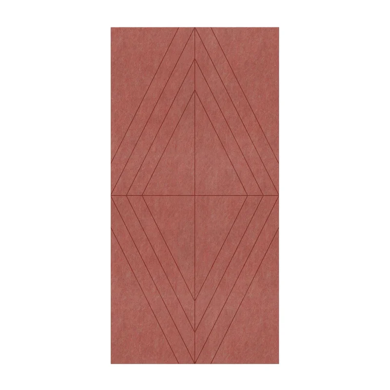 Панел за стена Pet Felt - Rhombus, цвят R62, 2400 x 1200 mm, дебелина 9 mm, 1 брой