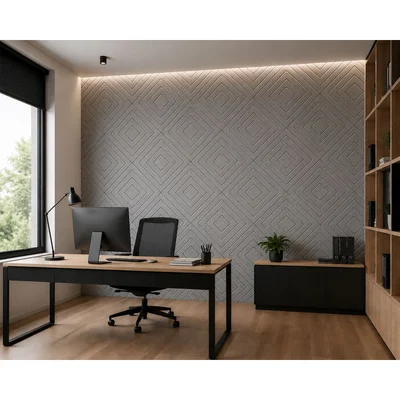Панел за стена Pet Felt - Illusion, цвят R62, 2400 x 1200 mm, дебелина 9 mm, 1 брой
