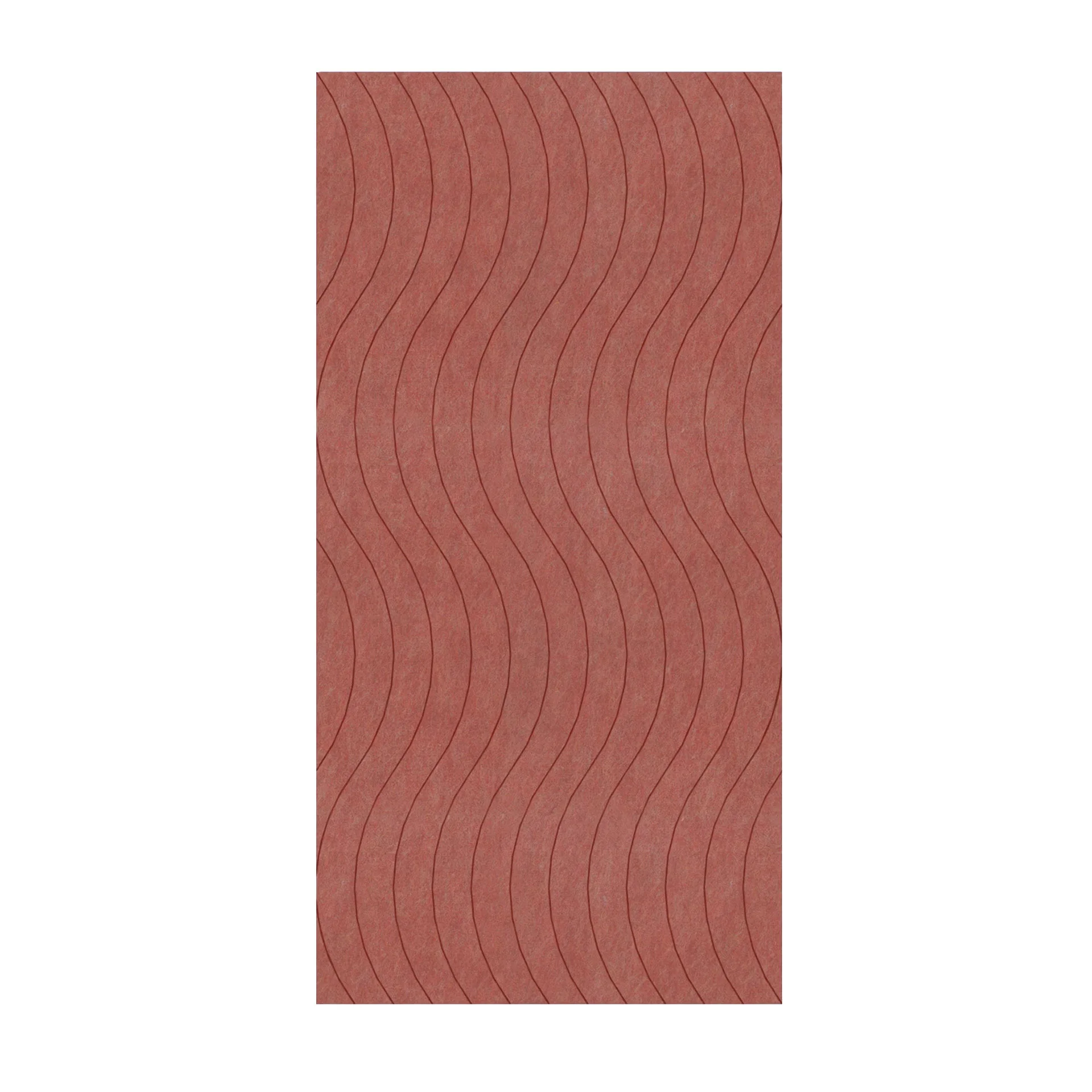 Панел за стена Pet Felt - Wave, цвят R62, 2400 x 1200 mm, дебелина 9 mm, 1 брой