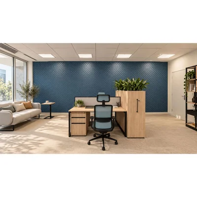 Панел за стена Pet Felt - Squares, цвят R62, 2400 x 1200 mm, дебелина 9 mm, 1 брой