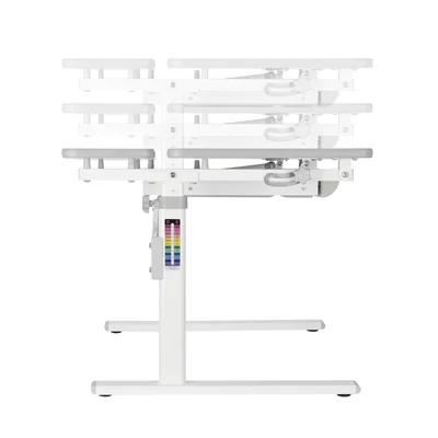 Бюро RFG Ergo Kids, с регулируема височина, детско, 800 х 660 х 540-760 mm, ПДЧ, сиво