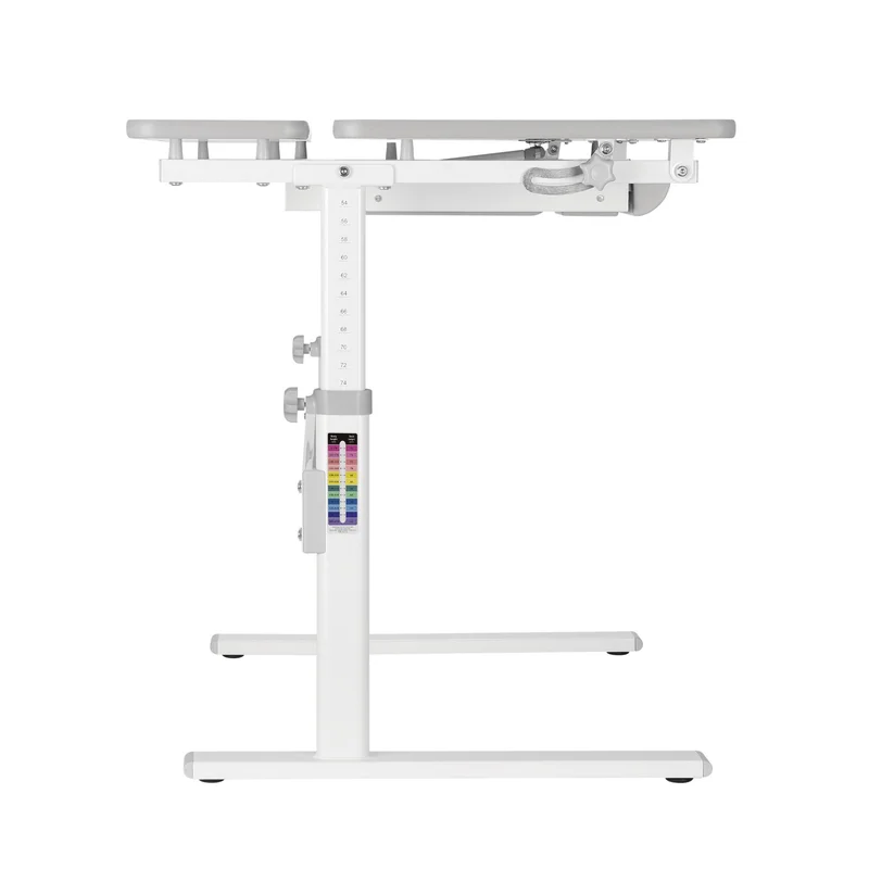 Бюро RFG Ergo Kids, с регулируема височина, детско, 800 х 660 х 540-760 mm, ПДЧ, сиво