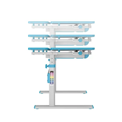 Бюро RFG Ergo Kids, с регулируема височина, детско, 800 х 660 х 540-760 mm, ПДЧ, синьо