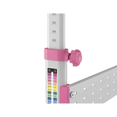 Бюро RFG Ergo Kids, с регулируема височина, детско, 800 х 660 х 540-760 mm, ПДЧ, розово
