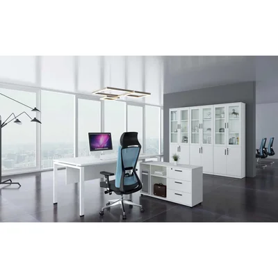 Бюро RFG Monaco, 1600 х 800 х 750 mm, ПДЧ 25 mm, метални крака, бяло