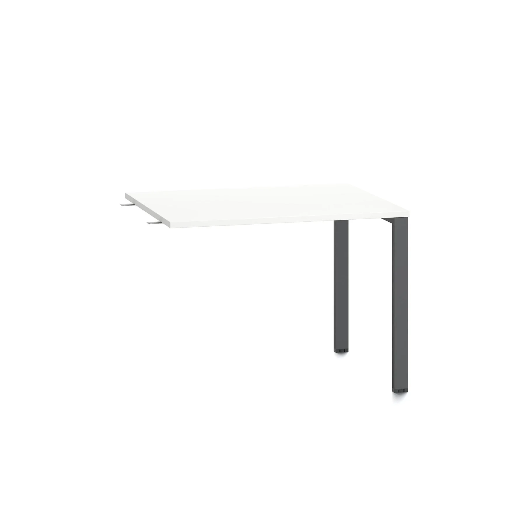 Помощен плот RFG Monaco, 1000 x 800 x 750 mm, ПДЧ 25 mm, бял плот, черен метал