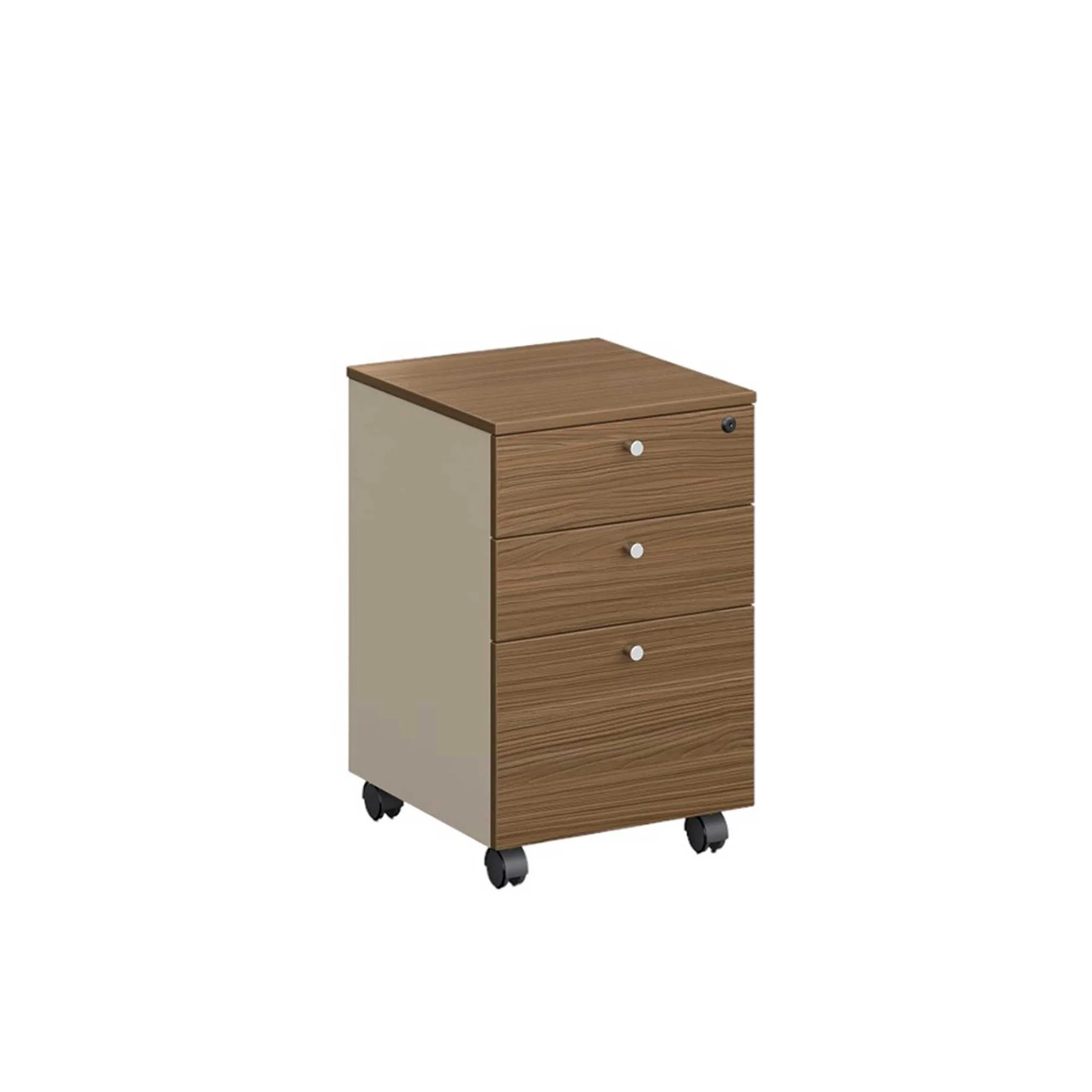 Контейнер за бюро RFG Paris, 400 х 420 х 620 mm, ПДЧ 16 mm, орех и светлосиво