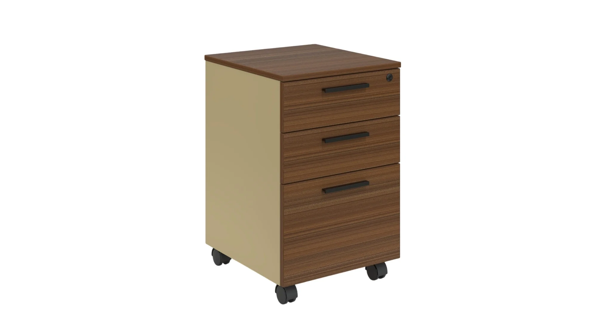 Контейнер за Бюро RFG Elmaz, 400 x 420 x 620 mm, ПДЧ, австралийски дъб и сиво