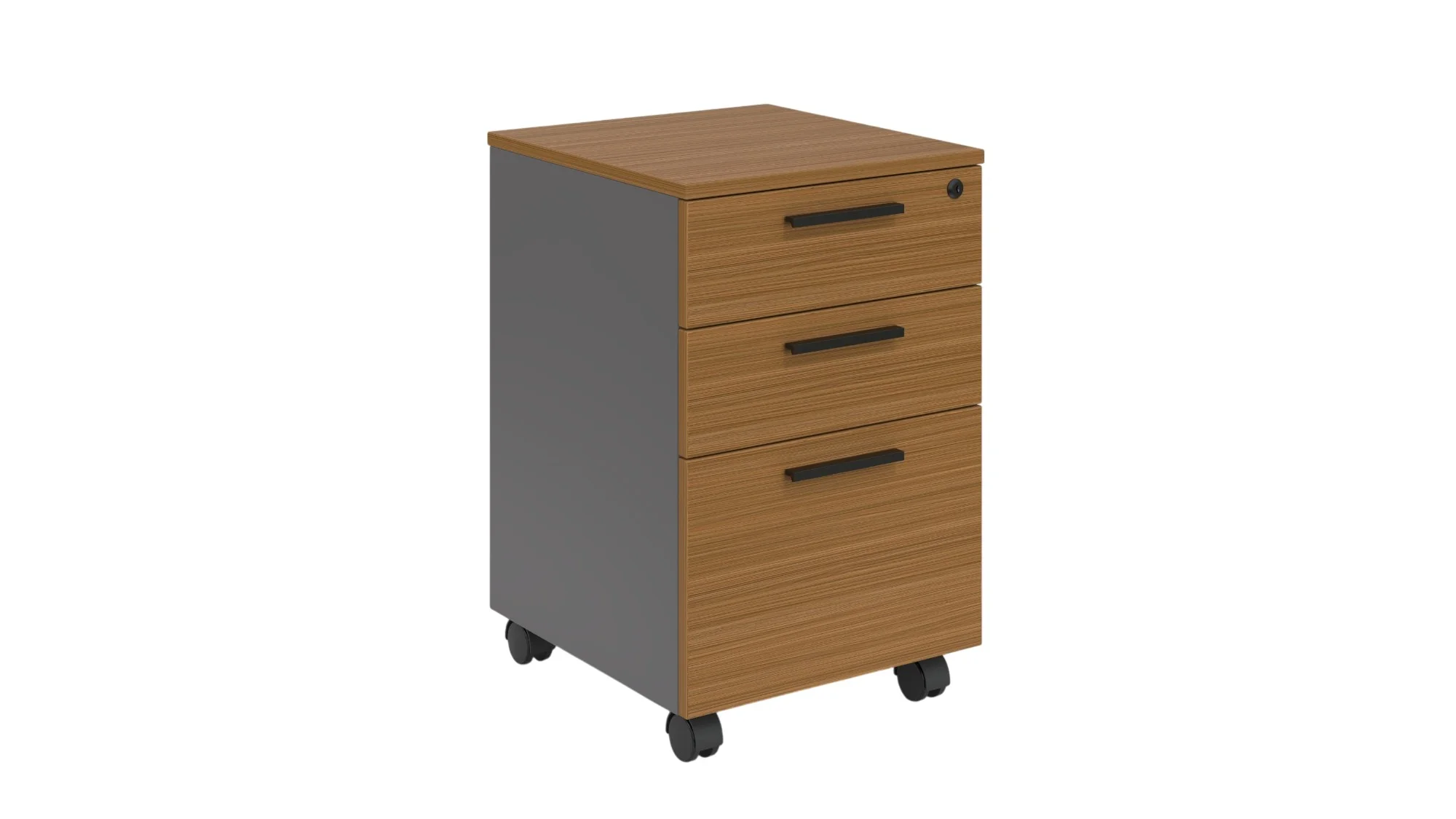 Контейнер за Бюро RFG Parma, 400 x 420 x 620 mm, ПДЧ, орех и перлен графит