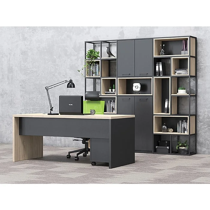 Стелаж RFG Boxi M, метален, 72 х 37 х 212 cm, черен
