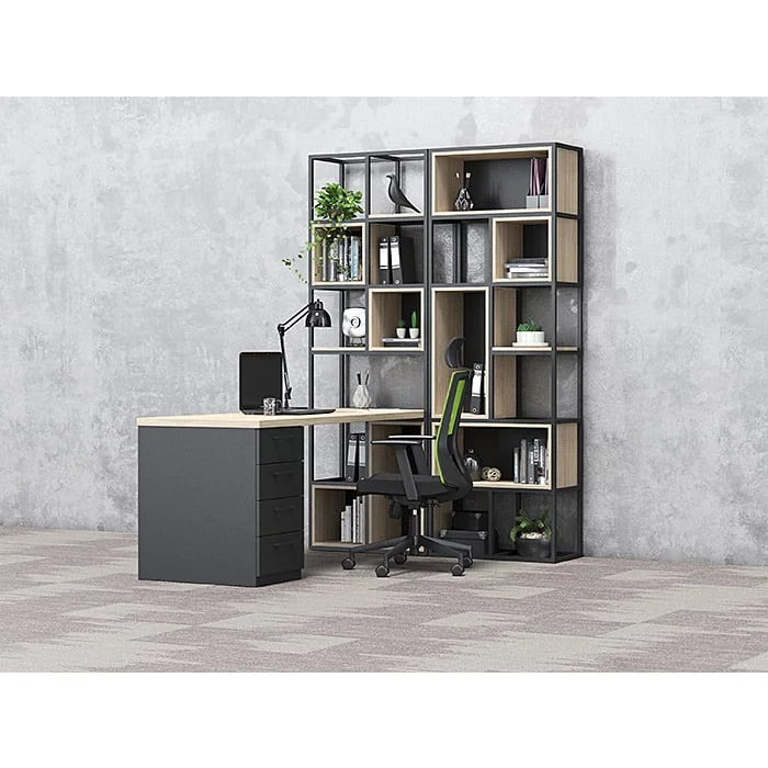 Стелаж RFG Boxi M, метален, 720 х 370 х 2120 mm, черен