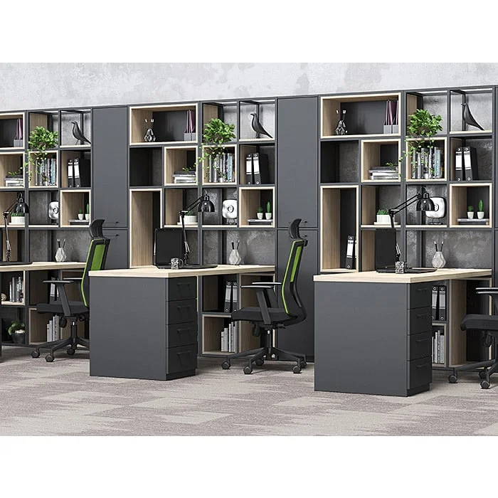 Стелаж RFG Boxi M, метален, 720 х 370 х 2120 mm, черен