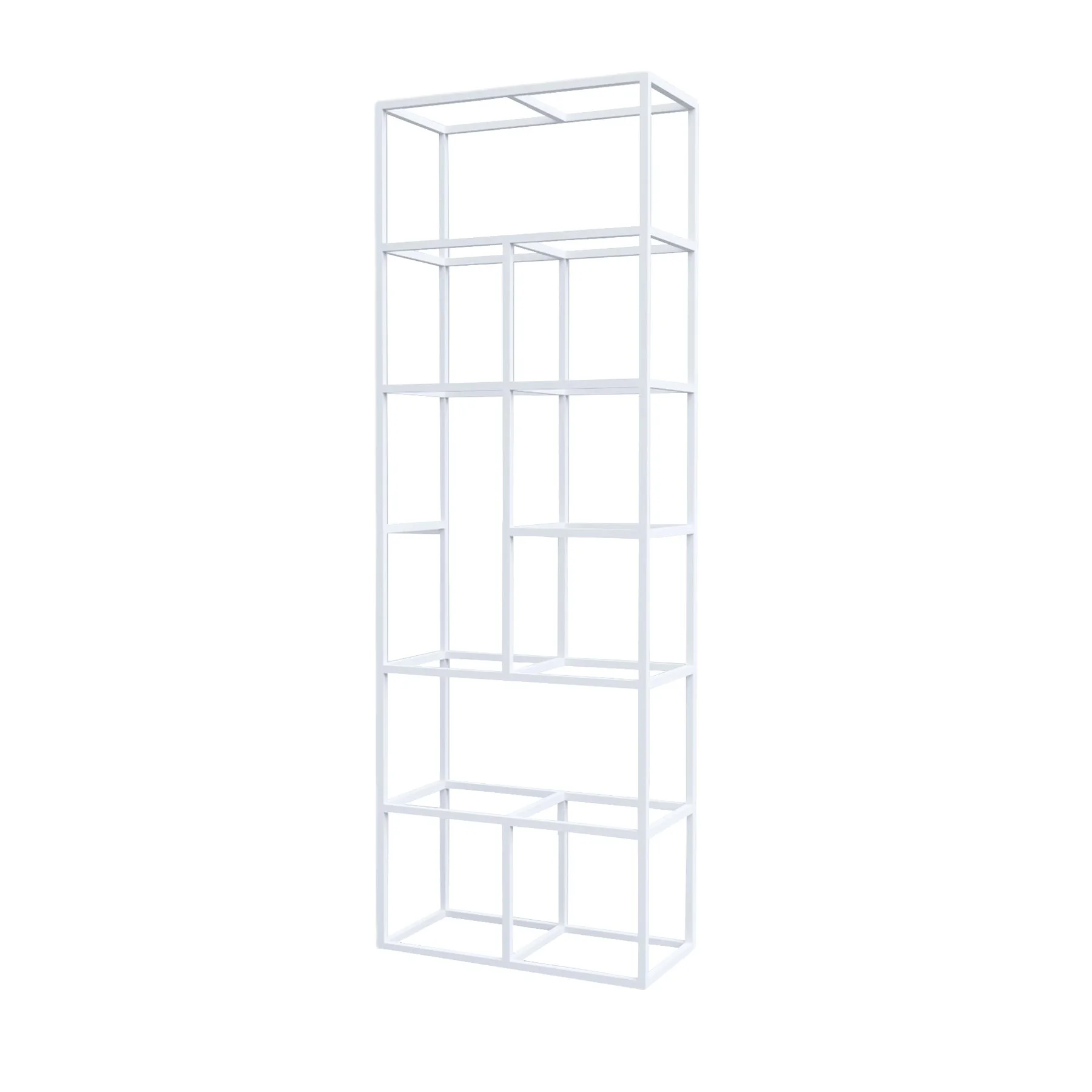 Стелаж RFG Boxi M, метален, 720 х 370 х 2120 mm, бял