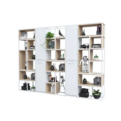 Стелаж RFG Boxi M, метален, 720 х 370 х 2120 mm, бял