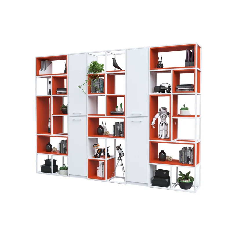 Стелаж RFG Boxi M, метален, 720 х 370 х 2120 mm, бял