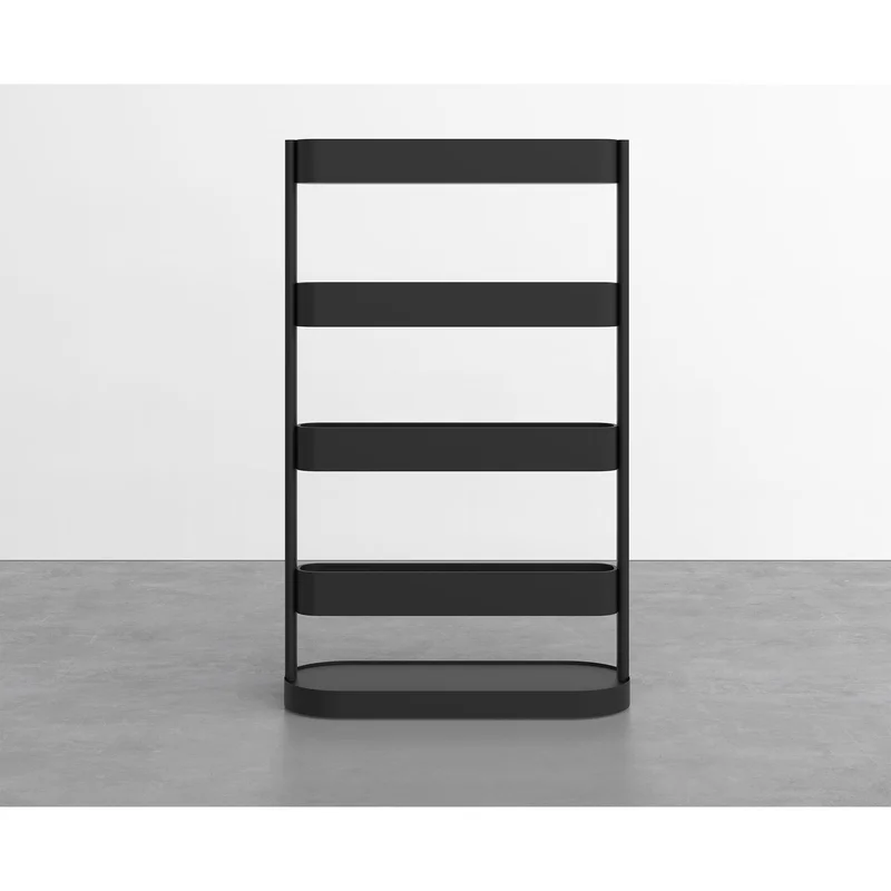 Стелаж RFG, метален Divider, въглеродна стомана, 1200 x 480 x 1980 mm, черен