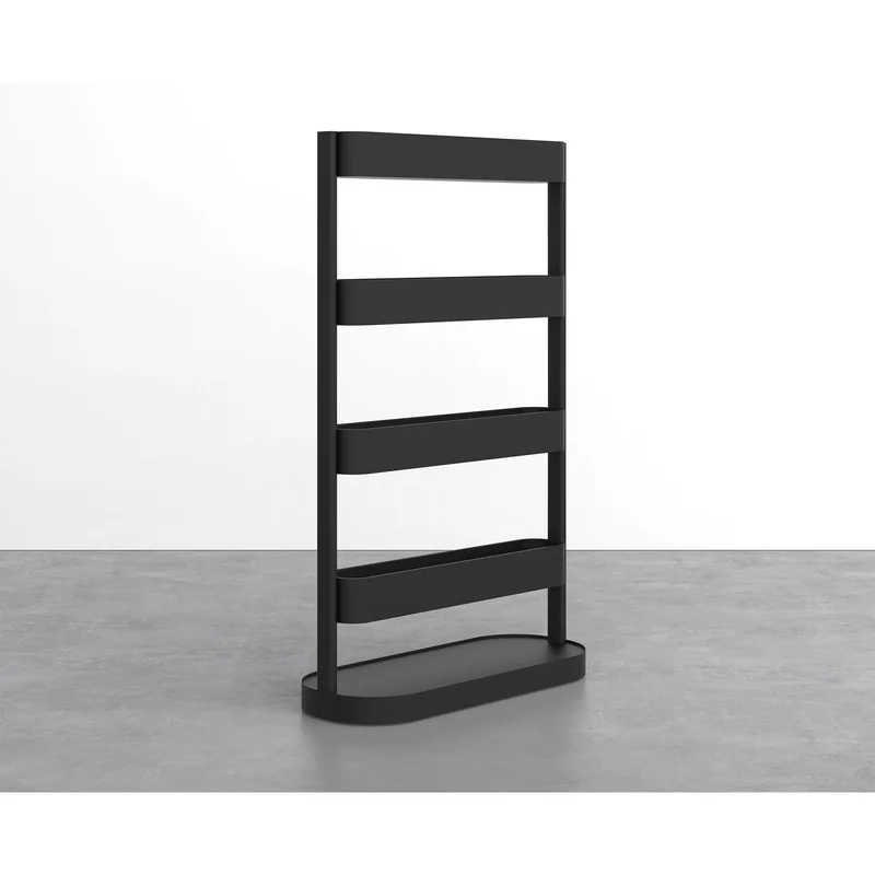 Стелаж RFG, метален Divider, въглеродна стомана, 1200 x 480 x 1980 mm, черен