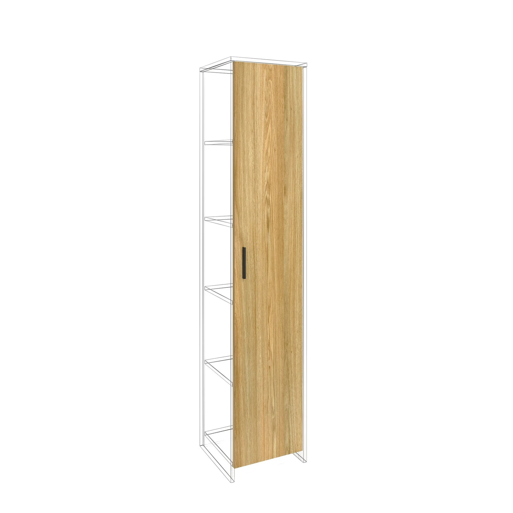 Врата RFG RV1 Monaco, 380 х 18 х 1920 mm, ПДЧ 18 mm, бряст