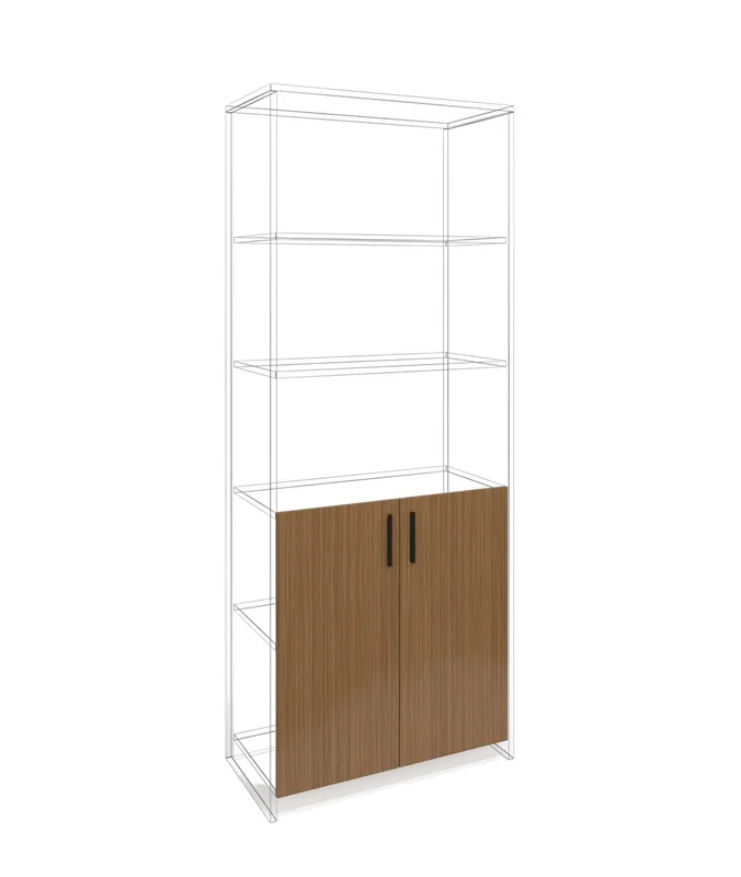 Врата RFG RV3 Parma, 380 х 18 х 760 mm, ПДЧ 18 mm, 2 броя в комплект, орех