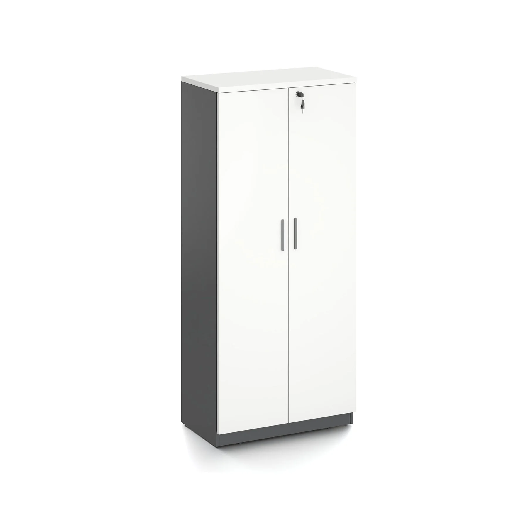 Шкаф RFG Monaco, 700 x 400 x 1600 mm, ПДЧ, бяло и черно