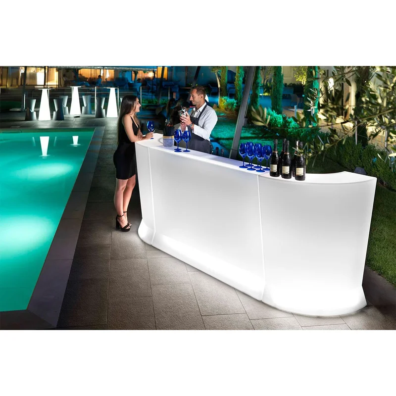 Ъглов модул Lyxo Bancone Marvy, 650 х 650 х 1100 mm, полиетилен