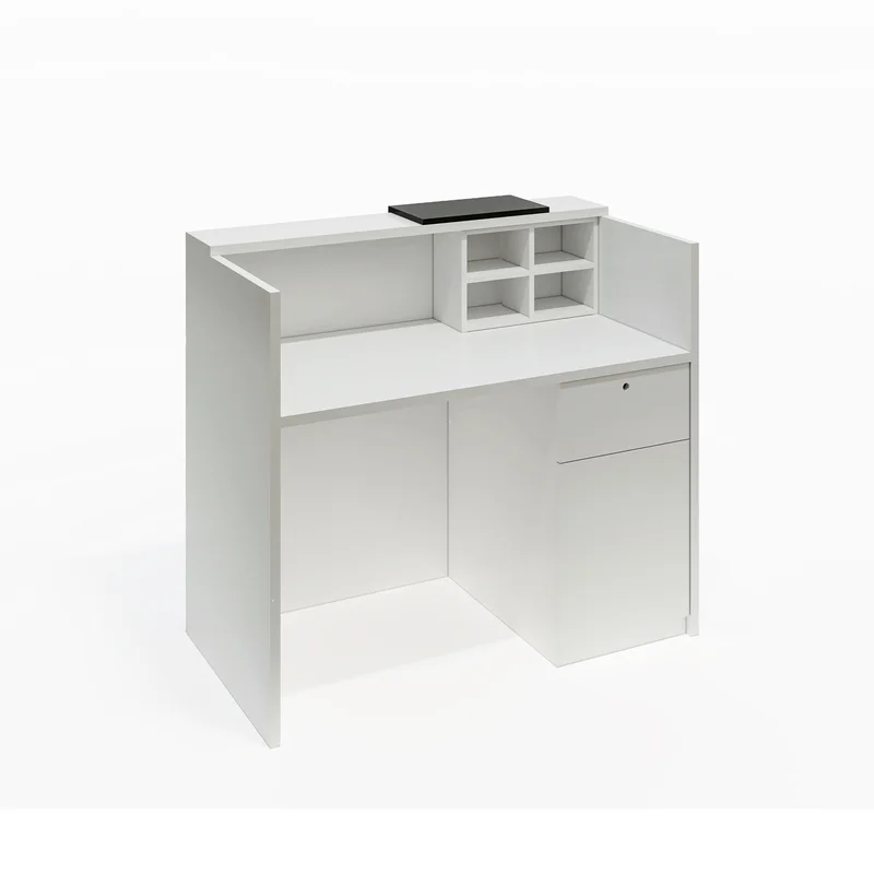 Рецепция RFG Ravena, 1200 х 632 х 1066 mm, ПДЧ, бяло-черна