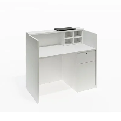 Рецепция RFG Ravena, 1200 х 632 х 1066 mm, ПДЧ, бяло-черна
